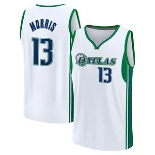 Youth Markieff Morris Dallas Mavericks Fanatics Branded Fast Break White 2021/22 Replica City Edition Jersey