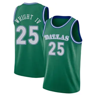 Youth McKinley Wright IV Dallas Mavericks Nike Swingman Green 2020/21 Hardwood Classics Jersey