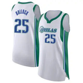 Youth Reggie Bullock Dallas Mavericks Nike Authentic White 2021/22 City Edition Jersey