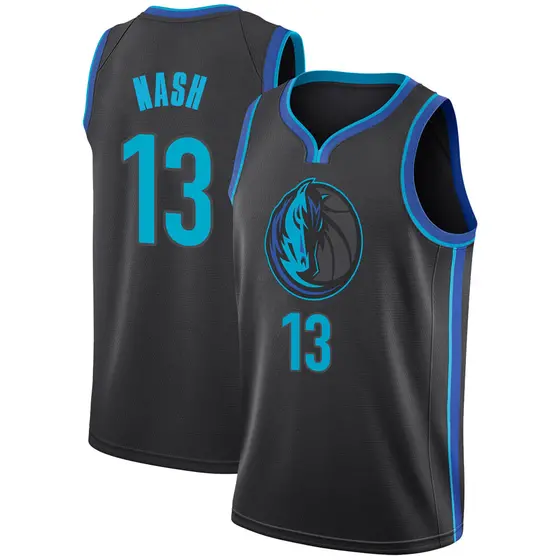 Youth Steve Nash Dallas Mavericks Nike Swingman Anthracite 2018/19 ...