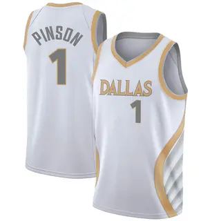 Youth Theo Pinson Dallas Mavericks Nike Swingman White 2020/21 Jersey - City Edition