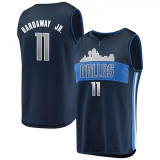 Youth Tim Hardaway Jr. Dallas Mavericks Fanatics Branded Navy Fast Break Jersey - Statement Edition